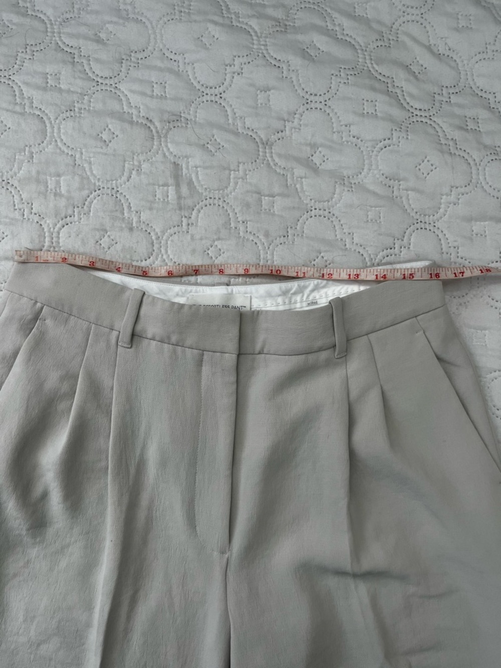 Wilfred Aritzia The Effortless Pant Size 12 Light Birch Wide Leg Trousers - Picture 6 of 15